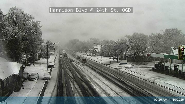 Parts of Utah dotted with snow Sunday morning