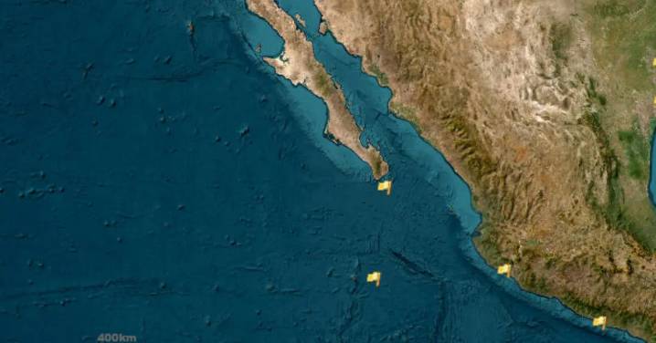 Activan alerta de observación para la Península de Baja California por oleaje tras sismo en Japón
