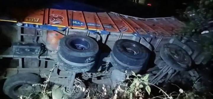 Assam: Two Killed as Cement Truck Overturns in Bokakhat