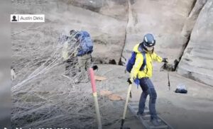 Quicksand traps hiker inside Arches National Park