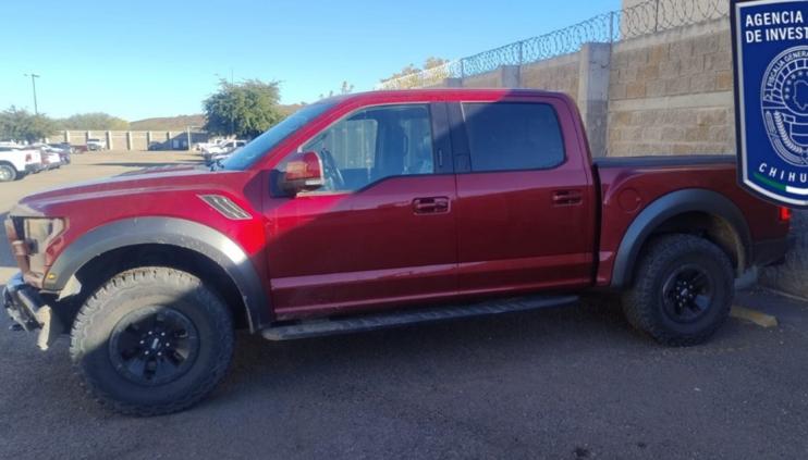 Hallaron Raptor en la vía corta a Parral; la robaron en EU