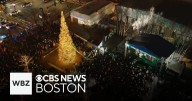 Full video of the Snowport Christmas tree lighting in Boston's Seaport