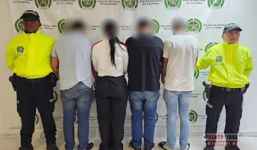 Cayeron seis integrantes de banda de apartamenteros “Los Rancheros”. Delinquían en Casanare y otros 3 departamentos