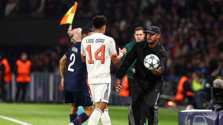 Vincent Kompany tomó una insólita decisión con Luis Díaz, por la suspensión de sus próximos partidos con el Bayern Múnich