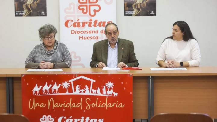 Cáritas Huesca celebra una Navidad Solidaria con el foco puesto en la vivienda