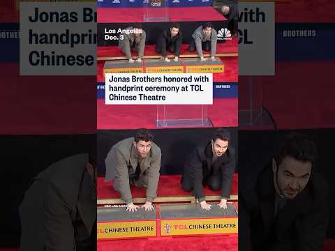 Jonas Brothers honored with handprint ceremony at TCL Chinese Theatre