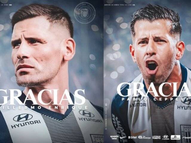 Se despiden de Matute: Alianza Lima anuncia las salidas de Guillermo Enrique y Pablo Ceppelini