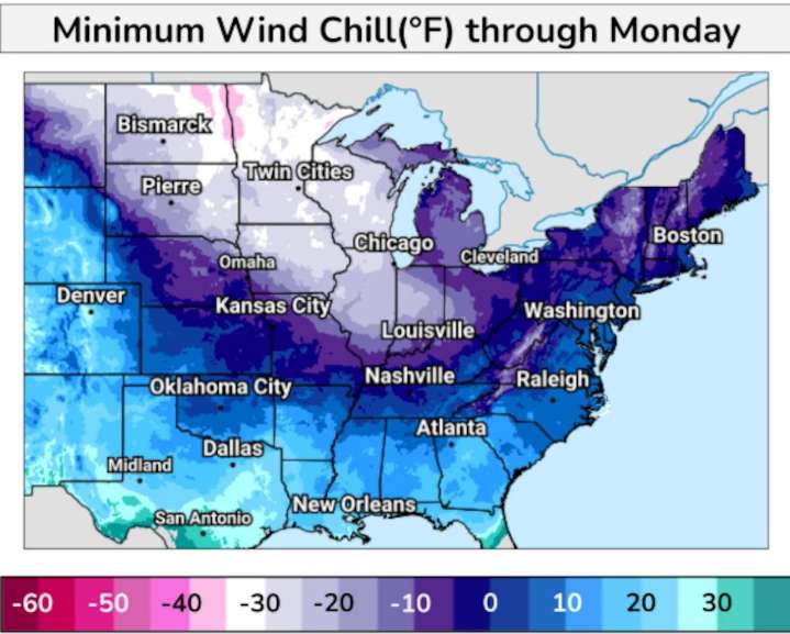 Wind chill just hit -34 degrees in part of Michigan, how long will this bitter cold last?