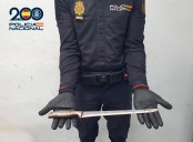 Detenido por amenazar en plena calle a unos niños con un cuchillo de grandes dimensiones