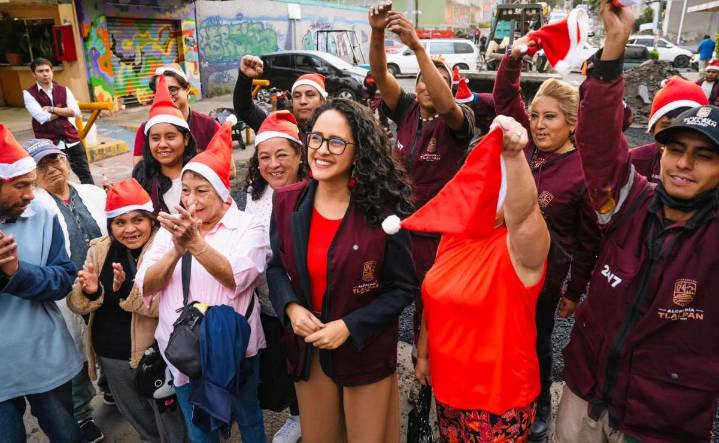 Gabriela Osorio da banderazo de salida al programa "Bachetón Navideño" en Tlalpan; “No podemos perder ni un solo día", dice