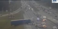 Traffic on I-95 in Chatham County slows after semi