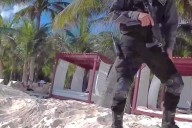 Denuncian grupo presuntamente armado en zona de playa de la Riviera Maya: VIDEO