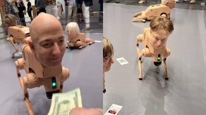 Why do these new robot dogs have the faces of tech giants? Here's the reason