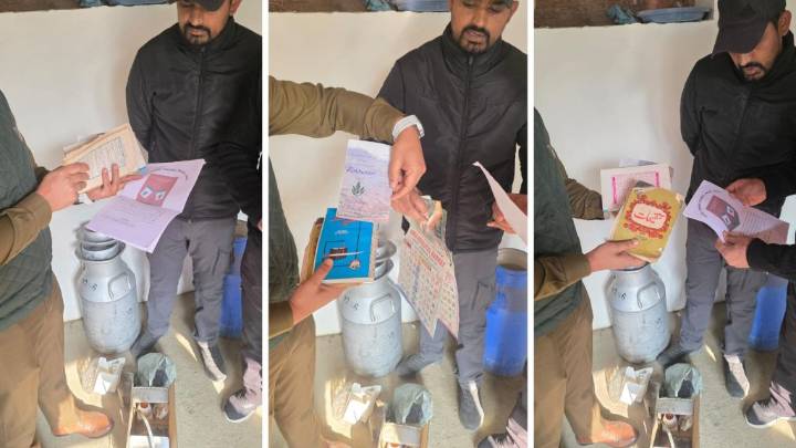 Police recover separatist posters, banned literature during search in Pulwama