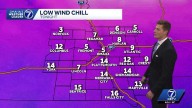 Single digit wind chills Sunday morning, warmer by Tuesday
