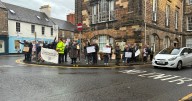 Angry East Lothian locals gather and shout 'shame on you' at 'chaotic' meeting