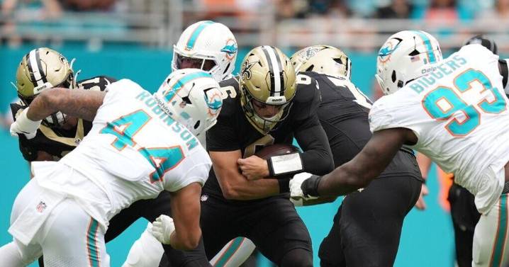 Tyler Shough's rookie inconsistency shows in loss to Miami