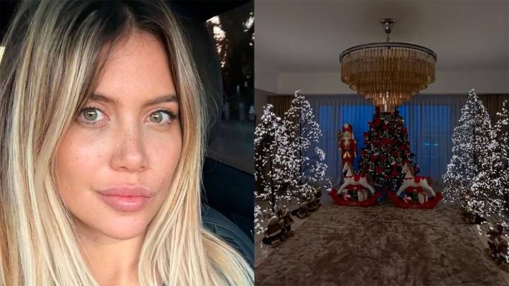El despliegue navideño de Wanda Nara que sorprendió a sus fans