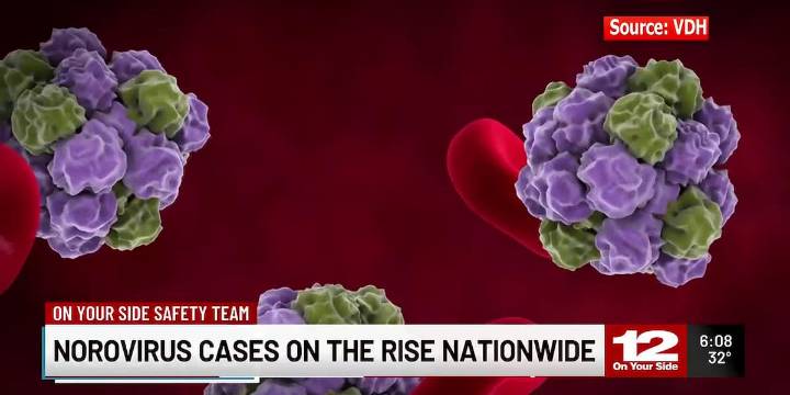 Norovirus cases on the rise nationwide