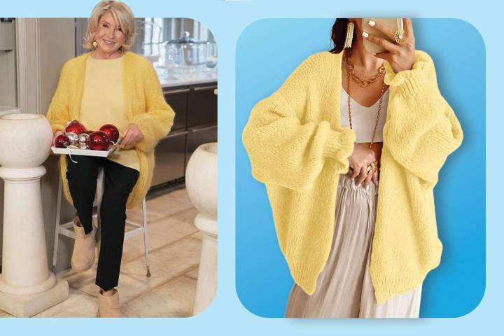 Martha Stewart’s Cozy Cardigan Looks Like This $37 Amazon Style