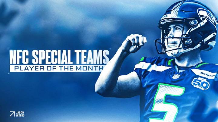 Jason Myers Named NFC Special Teams Player of the Month For November