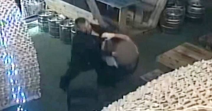 Horror moment thug stubs out cigarette in disabled man's eye as 'coward' jailed