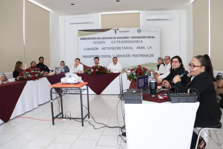 Tamaulipas celebra sesión extraordinaria para fortalecer la reinserción social y los servicios post