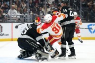 Deadspin | Surging Flames nip Kings on Morgan Frost's OT goal