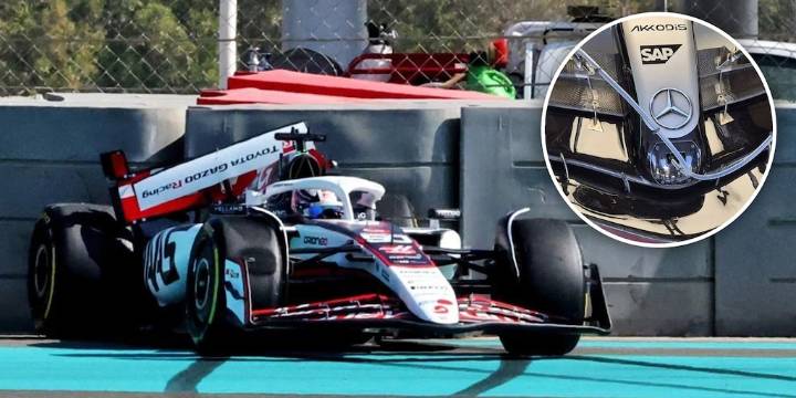 Un accidente, los alerones del “futuro”, los autos “mula” y la joya que sorprendió: las perlitas de los tests de F1 en Abu Dhabi