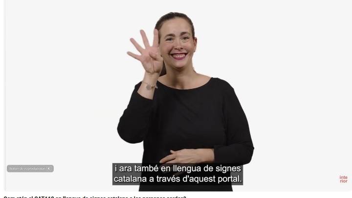 Las personas sordas podrán contactar con el 112 por videoconferencia en lengua de signos catalana