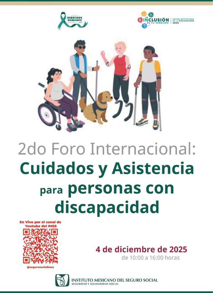 Invita IMSS Hidalgo a participar en 2º Foro Internacional para Personas con Discapacidad