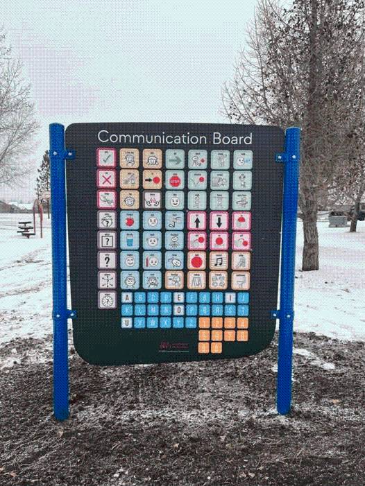 Communication Board installed at newly renovated Pryce Alderson Park