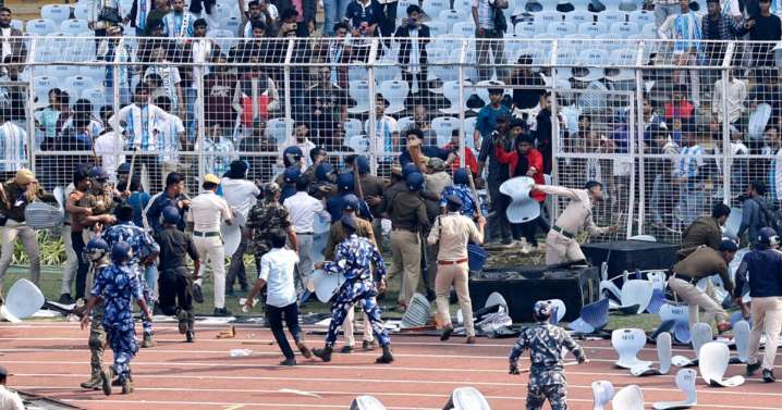 ¡Reprobable! Visita de Lionel Messi a India termina en terrible violencia y caos (VIDEO)