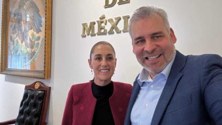 Sheinbaum se Reúne con Gobernador de Michoacán y Gabinete de Seguridad en Palacio Nacional