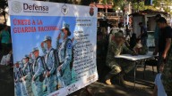 Guardia Nacional instala módulo de reclutamiento en el parque 21 de mayo