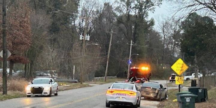 Two detained after stolen car used in two armed robberies, police say