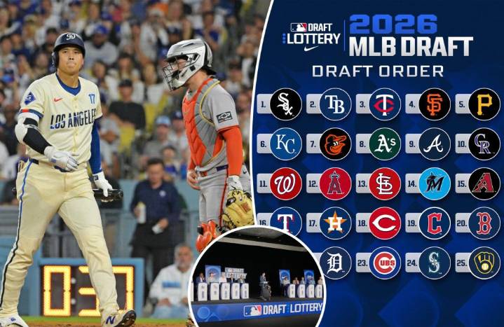 Giants get good luck in MLB draft lottery with fourth pick