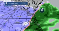 First Warning Forecast: Rain & snow building in, Chilly & windy Monday
