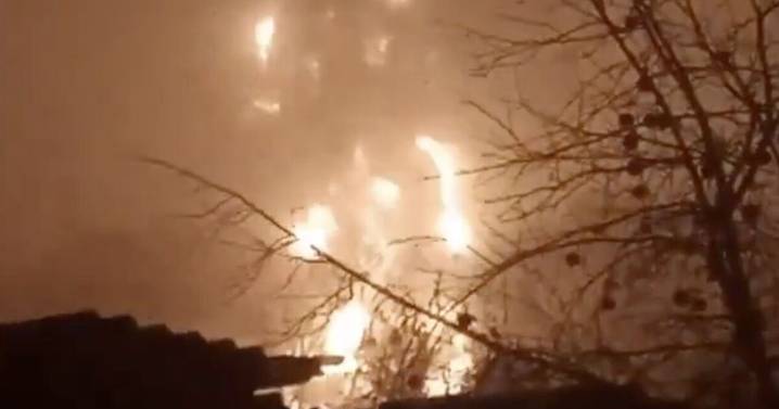 Russia on fire as devastating drones send oil depot up in flames