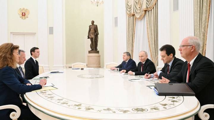 Putin Meets Trump Envoys Witkoff and Kushner in Kremlin To Discuss Ukraine Peace