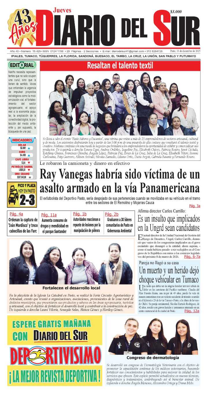 Portada 11 de diciembre de 2025