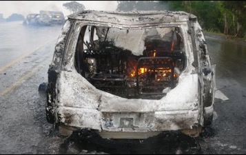 Se eleva a cinco el número de muertos por explosión de coche en Coahuayana