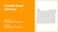 Coastal flood advisory affecting Clatsop County Coast and Tillamook County Coast Monday