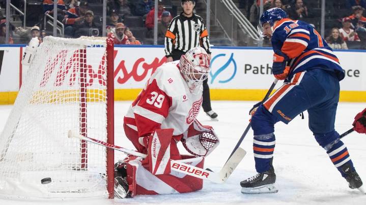 Hyman has 3 goals, McDavid gets 4 assists as Oilers beat Red Wings 4