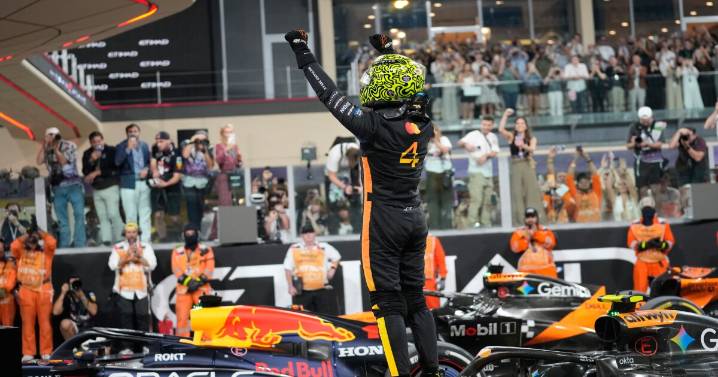 McLaren's Lando Norris wins first F1 title at season-ending Abu Dhabi Grand Prix