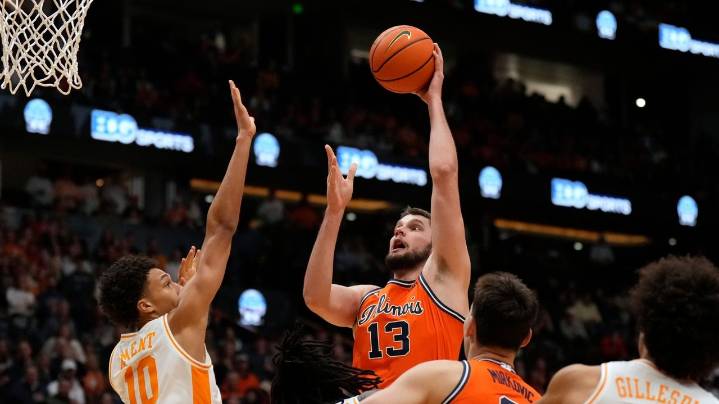 No. 14 Illinois beats No. 13 Tennessee 75-62 in Music City Madness