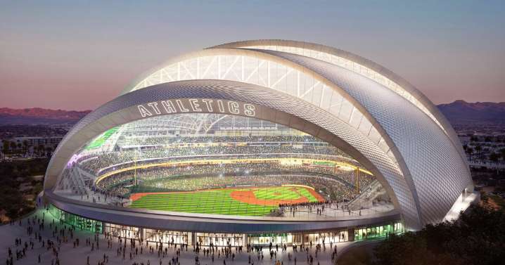 Athletics' $2 billion Las Vegas stadium on track for 2028 opening, officials say