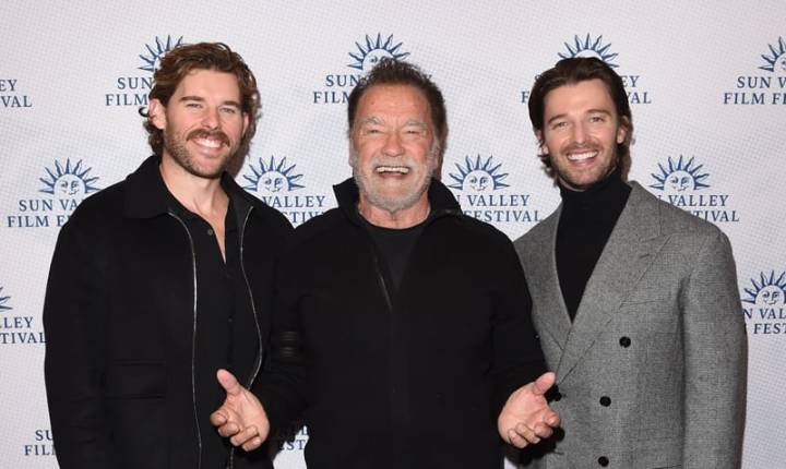 Arnold Schwarzenegger Makes Rare Appearance with Sons Patrick & Christopher for Sun Valley Film Festival Event | Arnold Schwarzenegger, Christopher Schwarzenegger, Patrick Schwarzenegger | Celebrity N