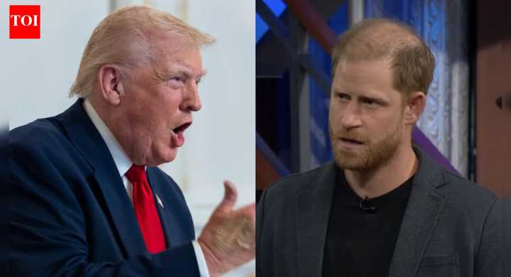 'I heard you elected a king?': Prince Harry takes a jibe at Trump on the 'Late Show' with Stephen Colbert