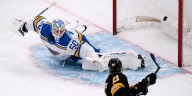 Zacha scores twice, Korpisalo makes 37 saves in Bruins’ 5